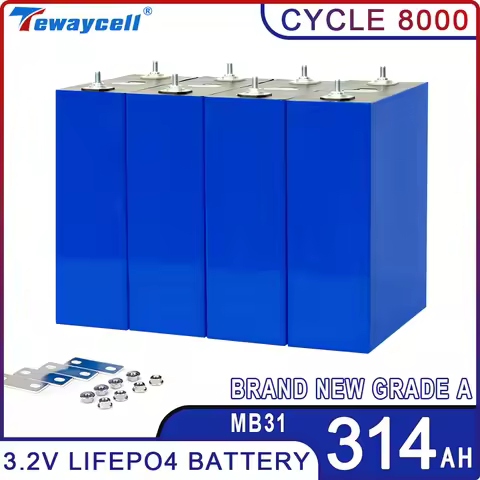 New MB31 3.2V 314Ah Lifepo4 Cells Grade A Lithium Iron Phosphate Rechargable Akku Battery Pack Actua
