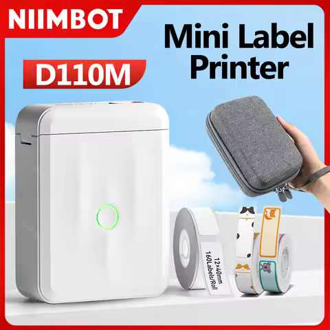 D110M Niimbot Label Thermal Sticker Printer Wireless Bluetooth Portable Mini Machine Barcode Code UV