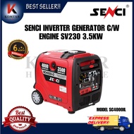 SENCI INVERTER GENERATOR C/W ENGINE SV230 3.5KW MODEL SC4000I