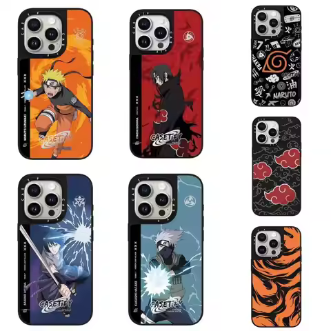 Fashion Cool Japan Anime Narutos Iphone17 16 15 14 13Pro Max Naruto Mobile Phone Case Mirror Anti-Fa