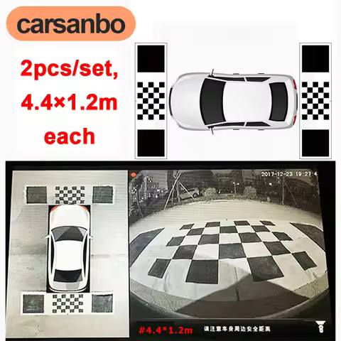 Carsanbo 4.4x1.2M 3D Car Calibration Cloth for 360 Degree Panoramic Image System Surround Bird View 