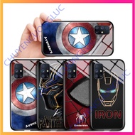 [HOT] Superhero Pattern Tempered Glass Case for Samsung Galaxy M51 A31 A51 A71