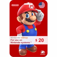 Original Nintendo Switch USA eShop Card Game Card US Console V1 V2 Lite OLED 5/10/20/25/30/50/100 US