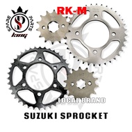 SUZUKI FRONT REAR SPROCKET DEPAN BELAKANG RKM/LOCAL TXR150 RFS150 RC80 RC100 RC110 BEST RG SPORT RGS RG110 RGV120 RGV