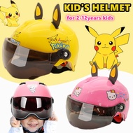 💥In Stock Big Sale💥helmet for kids cartoon motorcycle helmet Adjustable Straps kids helmet bicycle visor Protector