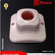 Broco 1211 Oval Faceted E27 Ceiling Light Fittings SNI Brass Terminal