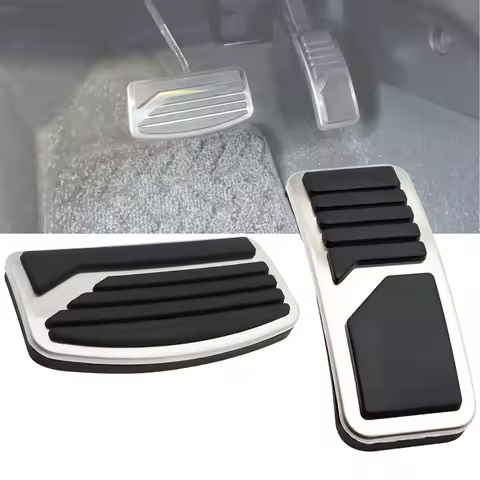 AT Car Gas Clutch Brake Pedal Cover Kit For Mitsubishi Pajero 3 Outlander Lancer X Eclipse Cross Rub