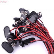 high quality [ HAWT ] 20pc 9V Snap 9V (9 Volt) Battery Clip Connector T Type w Cable Black Hard Shel