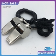 COOD Stainless Steel Whistle Super Loud Lightweight Whistle Super Loud Stainless Steel Referee Whistle with Lanyard Lightweight Anti-rust Sports Training Whistle for Outdoor