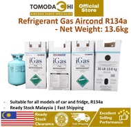 TOMODACHI R134a Refrigerant Gas 13.5kg HYCOOL R134a / ICE LOONG R134a / SUNKIMI R134a / JH R134a / I
