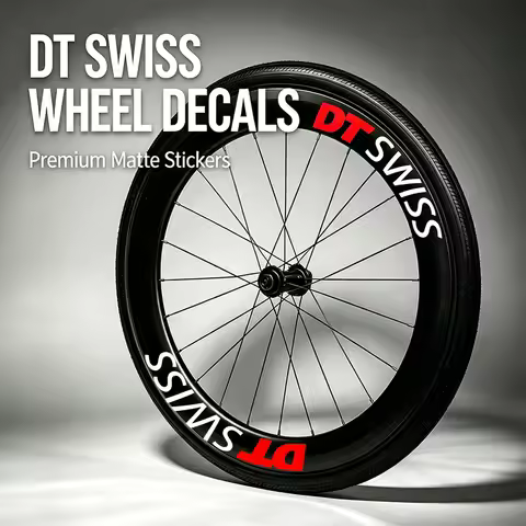1 Set DT SWISS Matte Wheel Stickers Waterproof Carbon Rim Decals Easy Apply Road Bicycle Wheel Vinyl