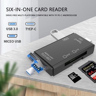 USB C Memory Card Reader 3-in-1 Micro USB to USB Type-C OTG Adapter and Portable Memory Card Reader for SDXC SDHC SD MMC Micro SDXC Micro SD Micro SDHC Card and UHS-I Cards