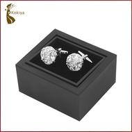 [AlmenclaabMY] Cufflink Box Case Tie Clips Gift Box Rotating Jewelry Gift Box for Valentine Annivers