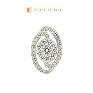 Poh Heng Jewellery 18K Diamond Pendant in White Gold