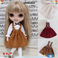 DEALSHOP Princess Vintage Dress, DIY Accessories Cute Corduroy Overalls Skirt, Gift Toys Fashion Min