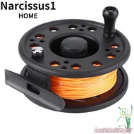 NARCISSUS Fly Fishing Reel, Left/Right Hand Pre-Loaded Line Fly Reel, Durable Lightweight Fly Wheel 
