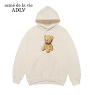 Acme de la vie | เสื้อสเวตเตอร์มีฮู้ดพิมพ์ลายหมี ADLV สำหรับผู้ชายและผู้หญิง เสื้อคลุมกันหนาวแบบลำลอ