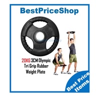 Coated Iron Handhold Dumbbell Barbell Bar Weight Lifting BPS 1pc 20kg 3cm Hole S