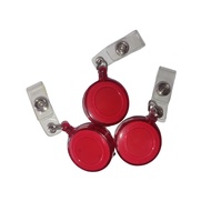 MERAH ID CARD CLIP / YOYO ID CARD / TRANSPARENT RED ID CARD CLIP