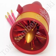 Jet Engine RC Airplane 3055 3300KV 70EDF 4S 6S Lipo Mesin Jet Asli Red