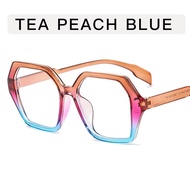 JN IMPRESSION Irregular-shaped Dopamine Contrast Color Female Anti-blue Light Glasses New Personaliz