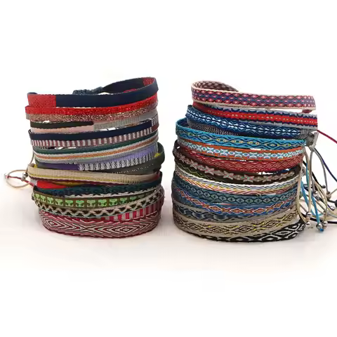Go2Boho Boho Jewelry Braided Bracelet For Women Hand Weave Bracelets Bohemian Pattern Friends Vintag