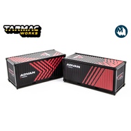 Tarmac Works Parts64 Container Base Advan #T64C001ADV (1:64) Set Of 2pcs.
