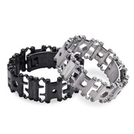 Accompanying Multi-Function Tool Bracelet Wearable Outdoor Emergency Stainless Steel Bracelet Tool B