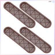 4pcs Door Vents For Interior Doors: Plastic Ventilation Grille Cover Breathable Mesh Ouver Vents - F