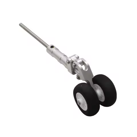 1PCS RC Model Airplane Front Landing Gear Damping Wheel w Metal Connection Shaft for XFly Twin 40mm