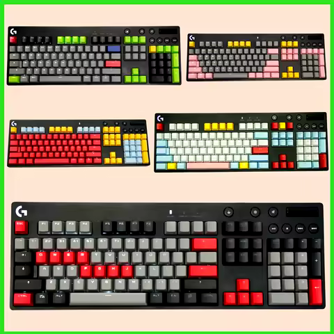 1 Full Set PBT Backlit Keycaps For Logitech Keyboard G610 G PRO X G512C Frosted Key Caps GX Switches