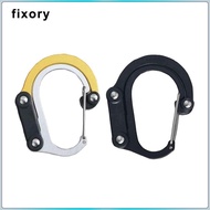 fixory Premium Small Carabiner Clip and Hook for Camping, Backpack, Garage Handbag Luggage ing Buckl