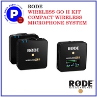 RODE WIRELESS GO II KIT COMPACT WIRELESS MICROPHONE SYSTEM  BLACK