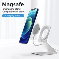 Magsafe Charger Phone Holder Magnetic Wireless Phone Charger for iPhone 12 13 Series 15W Fast Charger Aluminum Desktop Phone Stand