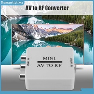 AV To RF Video Converter RF 67.25/61.25MHz RF Amplifier TV Switcher Portable HD Video Adapter Box Su