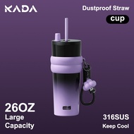 KADA Tumbler Hot and Cold 316 Stainless Steel with Straw Aquaflask Coffee Mug with Lid Vacuum CIVAGO