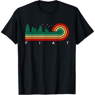 Men's cotton T-shirt Evergreen Vintage Stripes Fiat, Kansas T-Shirt High quality cotton short sleeve