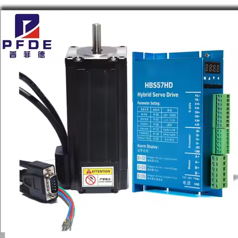 Closed-loop Hybrid stepper Nema 23 Servo Stepper Motor 3N.M 2 Phase 57HSE3N+HBS57HD