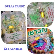 gula2 candy/gula2 pandan/gula2 durian/gula2 kelapa