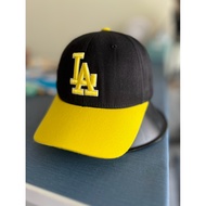 Dodgers black yellow cap Hand