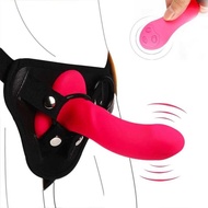 10 Speed Vibrating Strap On Harness Dildo Vibrator Panties For Woman Lesbian Sex Bondage Dildo Sex