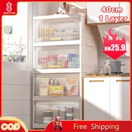 IKEA Plastic Kitchen Cabinet Storage Cabinet Wardrobe Almari Dapur Drawer Loker Storage Box 收納櫃