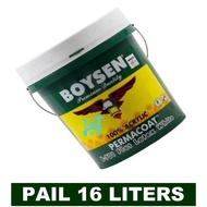 BOYSEN LATEX WHITE FLAT : SEMI GLOSS : GLOSS FINISH PAIL16 LITERS