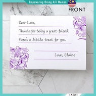 Add-on Custom Note Card with Handwritten Message  [The Asli Co.]