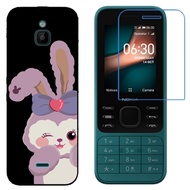 Nokia 6300 4G Case Shockproof TPU Cartoon Silicone Protective Phone Back Cover With Nano Explosion-proof Membrane Protective Screen Soft Film