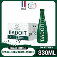 Badoit Sparkling Natural Mineral Water Glass Bottle 20 x 330ml case