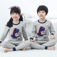 เด็กผ้าฝ้ายฤดูใบไม้ร่วงชุดชั้นในชุดสําหรับชายและหญิง WARM Moisture Wicking Heattech Anti-Static Deod