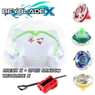 Beyblade X Stadium Beystadium Arena BX-10 Xtreme Stadium and 2 Pcs Random Beyblade X Battling Tops