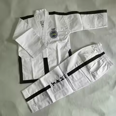High Quality ITF full embroidery Taekwondo 4-6 dan Instructor uniforms Adult Embroidery Taekwondo Un