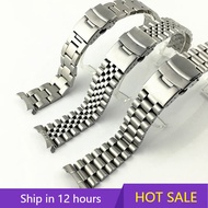 For Seiko Solid Stainless Steel Band 20mm 22mm Men's Sports Strap srpd skx007skx009 SRPD63K1 jubilee Curved End celet